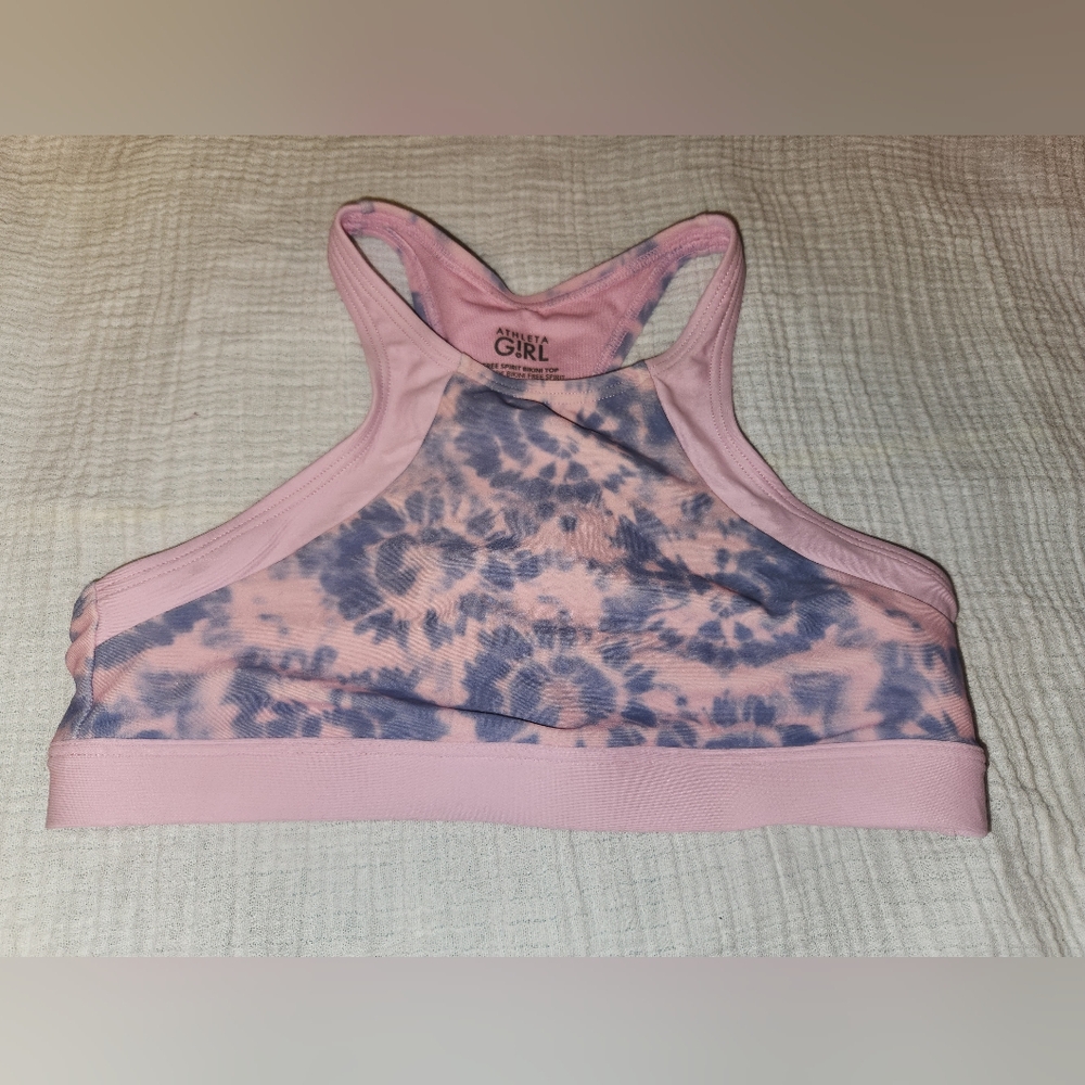 Athleta Girl Free Spirit Tie Dye Racerback Bikini Top Girls' Sz: M 10